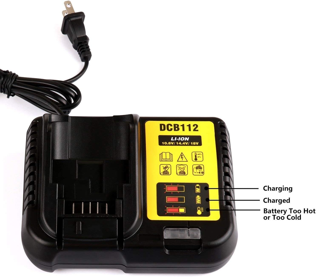 BỘ SẠC PIN 10.8-18V DEWALT DCB112-B1 - HÀNG CHÍNH HÃNG