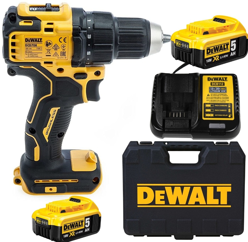 MÁY KHOAN CẦM TAY 20VMAX/BL DEWALT DCD708P2-KR - HÀNG CHÍNH HÃNG
