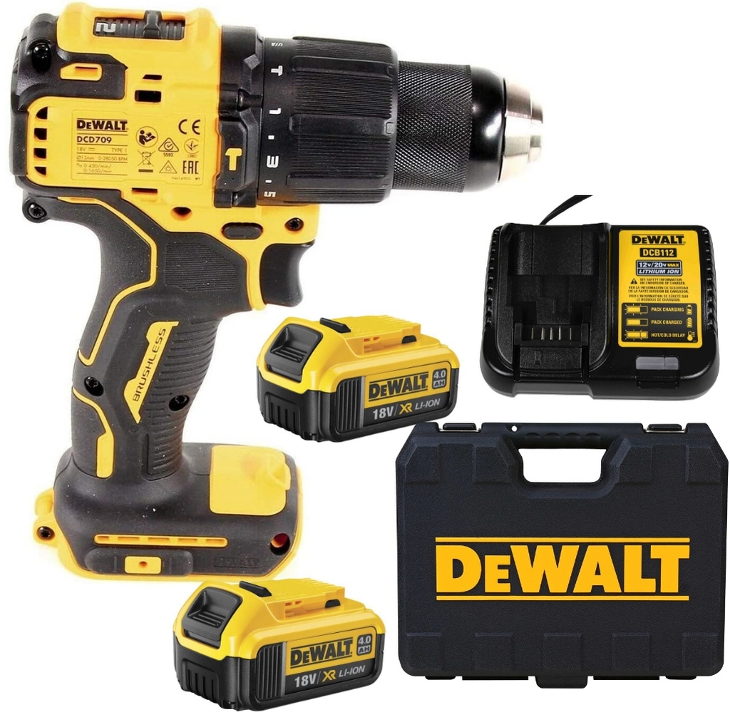 MÁY KHOAN CẦM TAY 340W 20VMAX/BL DEWALT DCD709M2 - HÀNG CHÍNH HÃNG