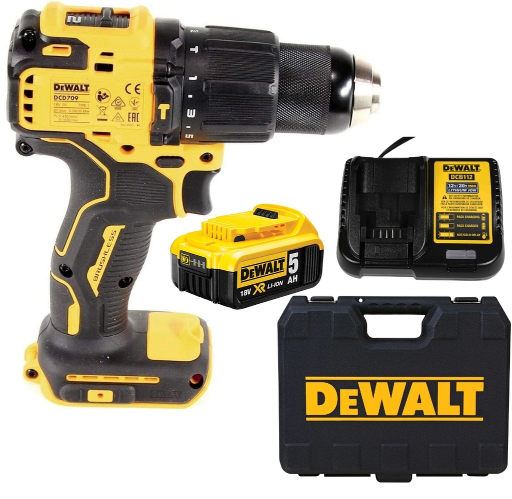 MÁY KHOAN CẦM TAY 340W 20VMAX/BL DEWALT DCD709P1 - HÀNG CHÍNH HÃNG