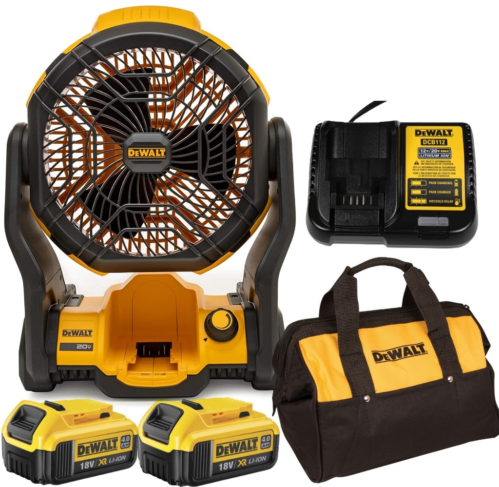 QUẠT BÀN 20V (1.000 CFM) DEWALT DCE512M2 - HÀNG CHÍNH HÃNG