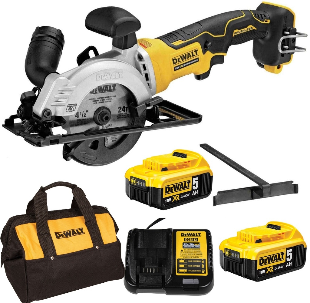 MÁY CƯA CẦM TAY 2AH-18V 115MM DEWALT DCS571P2 - HÀNG CHÍNH HÃNG