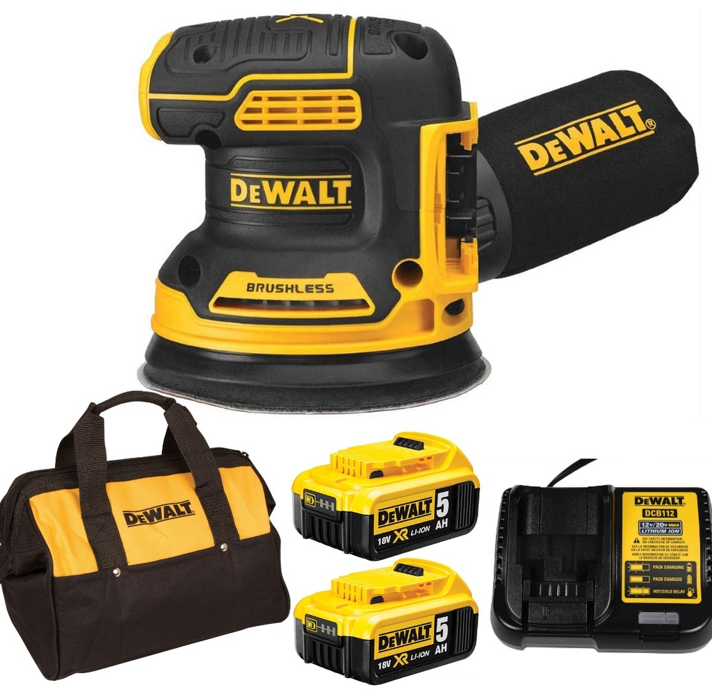 MÁY CHÀ NHÁM CẦM TAY 18V(20V MAX)-125MM DEWALT DCW210P2 - HÀNG CHÍNH HÃNG