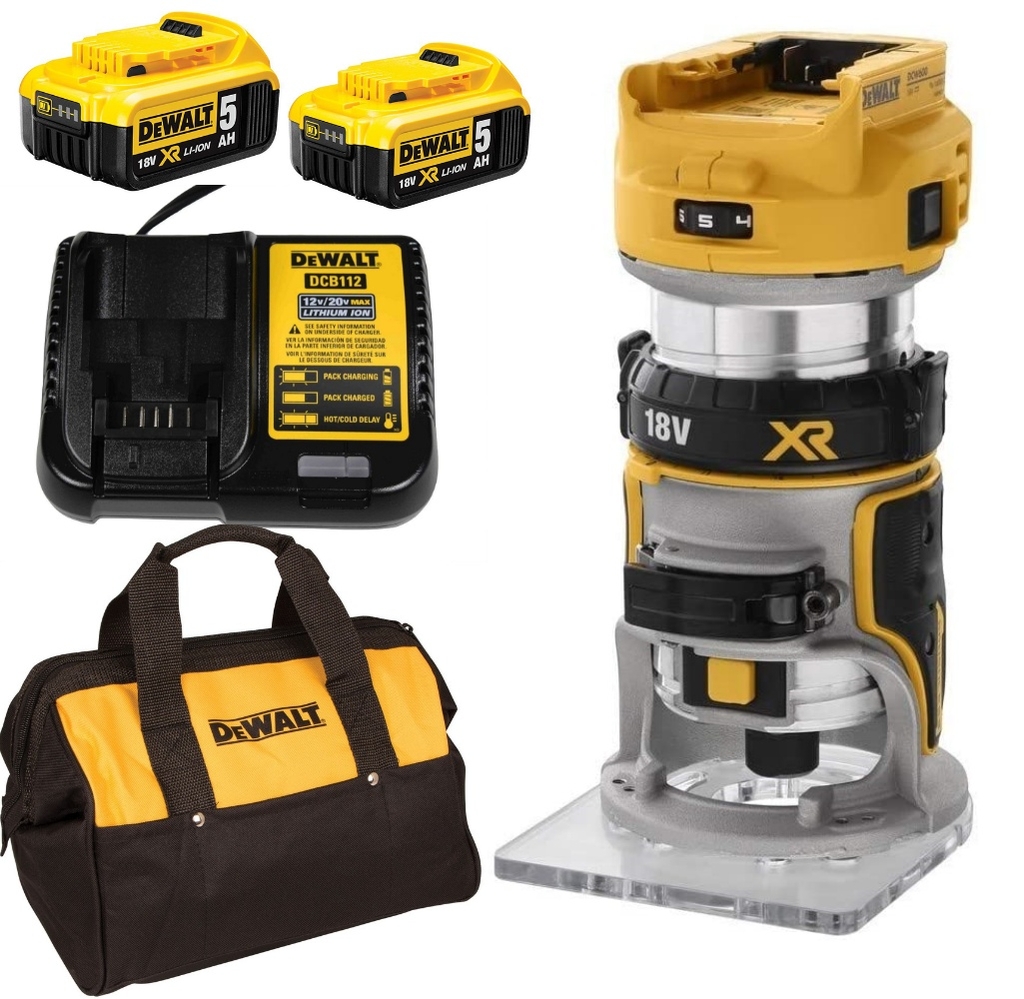 MÁY PHAY CẦM TAY 18V DEWALT DCW600P2 - HÀNG CHÍNH HÃNG