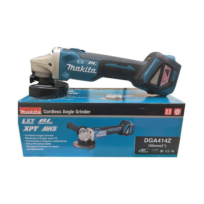 MÁY MÀI GÓC DÙNG PIN (100MM/CÔNG TẮC TRƯỢT/AWS/BL)(18V) MAKITA DGA414Z- HÀNG CHÍNH HÃNG