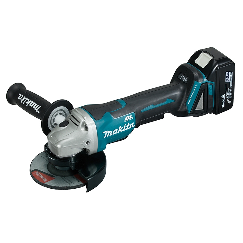 MÁY MÀI GÓC DÙNG PIN (125MM/CÔNG TẮC BÓP/BL)(18V) MAKITA DGA508RTE- HÀNG CHÍNH HÃNG