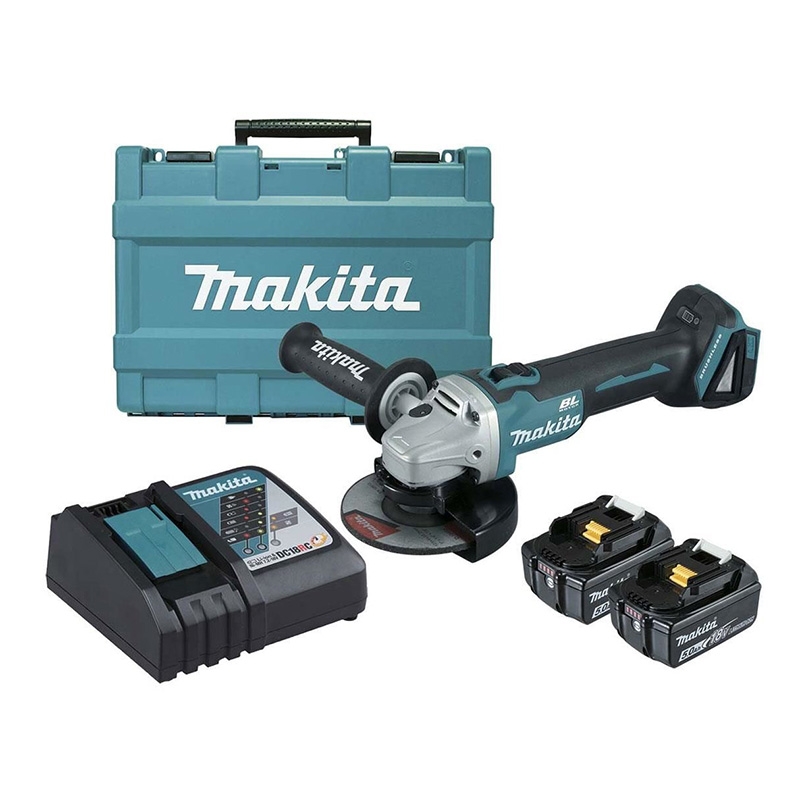 MÁY MÀI GÓC DÙNG PIN (125MM/CÔNG TẮC TRƯỢT/AWS/BL)(18V) MAKITA DGA514RTE- HÀNG CHÍNH HÃNG