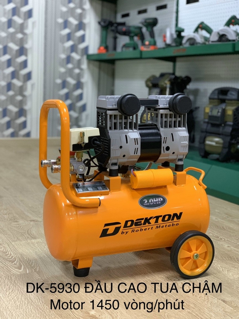 MÁY NÉN KHÍ KHÔNG DẦU 2.0HP 30L DEKTON DK-5930 - HÀNG CHÍNH HÃNG
