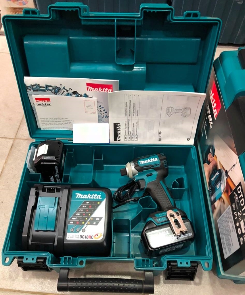 MÁY VẶN VÍT DÙNG PIN (18V/4AH) MAKITA DTD170RME- HÀNG CHÍNH HÃNG