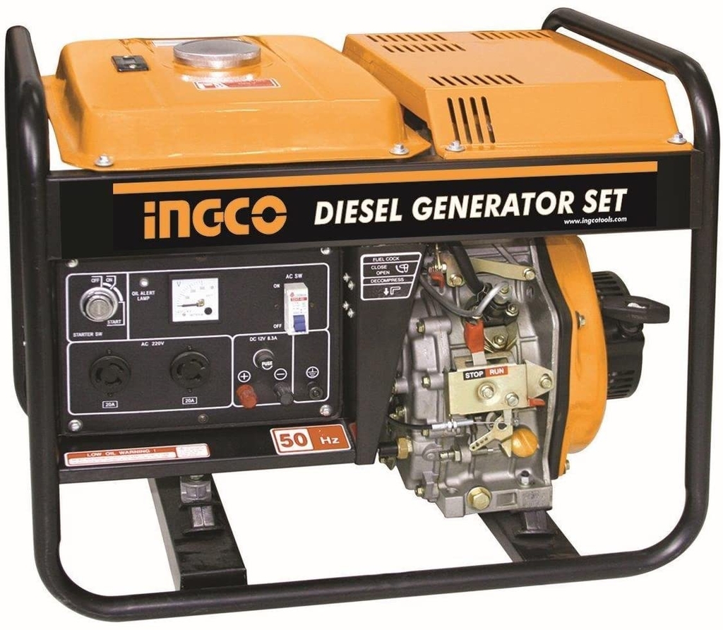 MÁY PHÁT ĐIỆN ĐỘNG CƠ DẦU  3.0KVA (4 THÌ, OHV, 13HP) INGCO GDE30001 - HÀNG CHÍNH HÃNG