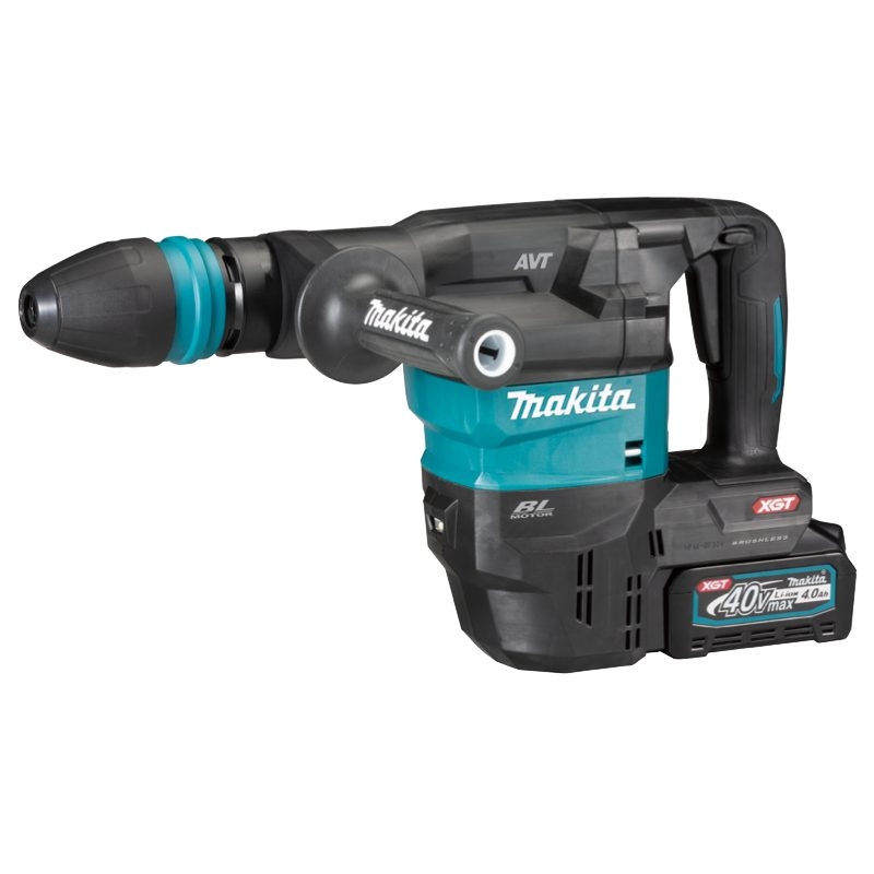 MÁY ĐỤC BÊ TÔNG DÙNG PIN 40V MAX CHUÔI GÀI 18MM MAKITA HM001GM202 - HÀNG CHÍNH HÃNG