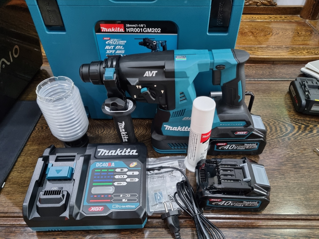 MÁY KHOAN ĐA NĂNG PIN 40V 1100 W MAKITA HR001GM202 - HÀNG CHÍNH HÃNG