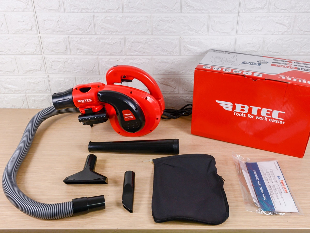 Máy thổi và hút bụi 650W Btec BT5305