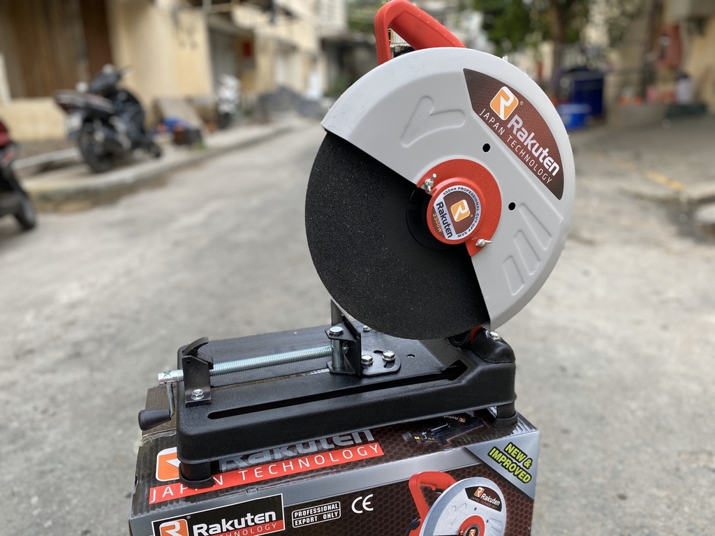 MÁY CẮT SẮT 355MM RAKUTEN RK350 2300W- HÀNG CHÍNH HÃNG (TẶNG KÈM ĐÁ CẮT)