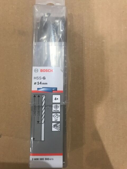 Mũi khoan sắt HSS-G 14mm (hộp 4 mũi) Bosch 2608585593