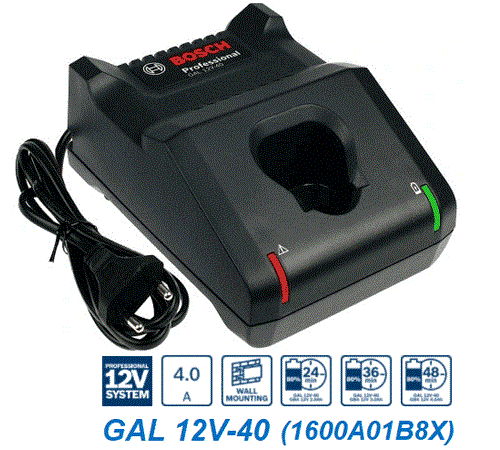 ĐẾ SẠC NHANH PIN BOSCH GAL 12V-40 - HÀNG CHÍNH HÃNG