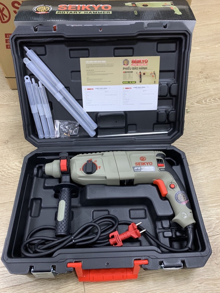 MÁY KHOAN BÊ TÔNG 3 CHỨC NĂNG SEIKYO SK2603 1050W- HÀNG CHÍNH HÃNG (TẶNG ĐẦU CHUYỂN NHANH)