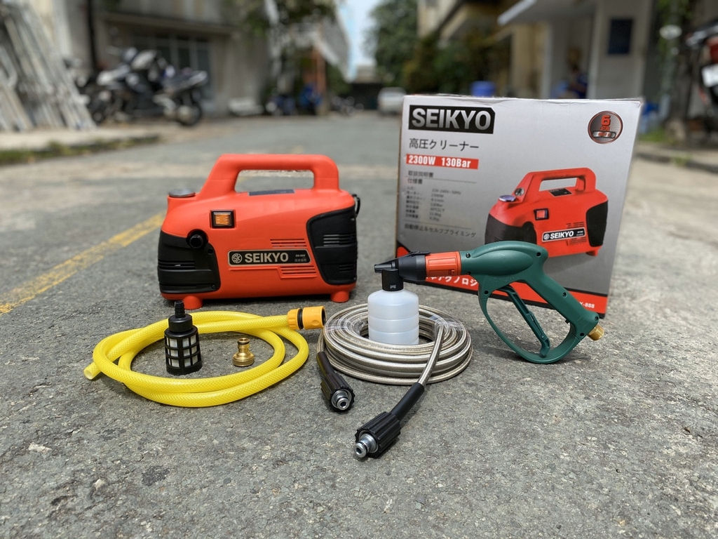 MÁY RỬA XE ÁP LỰC CAO SEIKYO 2300W SK888- HÀNG CHÍNH HÃNG