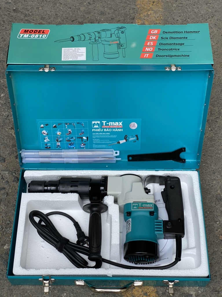 MÁY ĐỤC BÊ TÔNG 17MM TMAX TM-0810 1250W- HÀNG CHÍNH HÃNG
