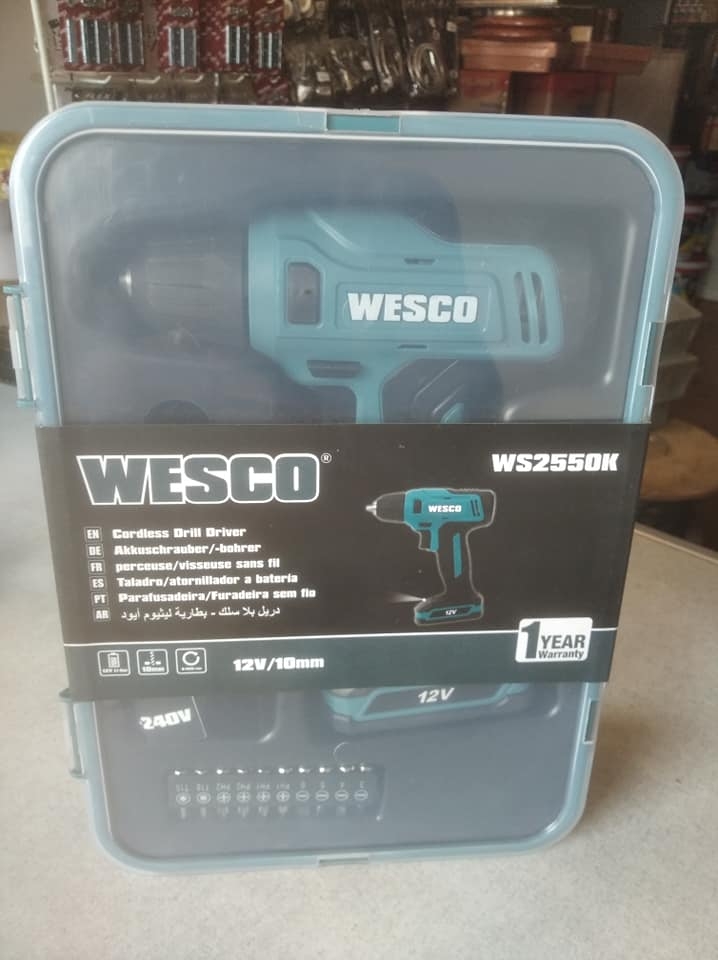 Bộ máy khoan pin 12V Wesco WS2550K