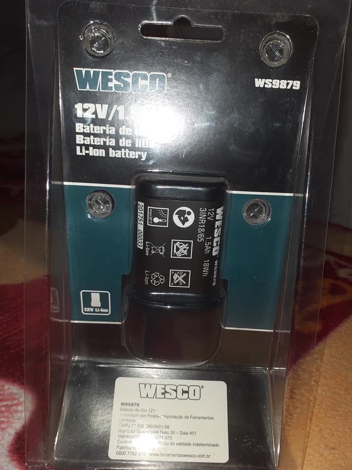 Pin dự phòng 12V/1.5Ah WESCO WS9879