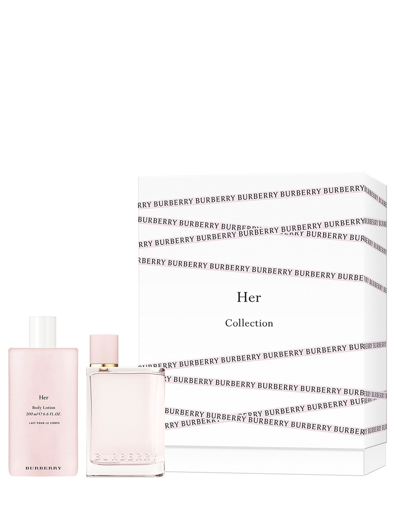 Giftset Burberry Her 2 Pcs( Eau de Parfum 100ml & Body Lotion 200ml)  Her&Him Perfume