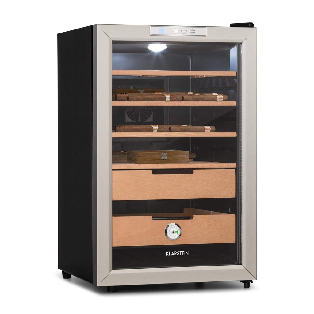Tủ bảo quản Cigar Klarstein El Presidente | 65L Màu bạc | HA ANH GERMANY