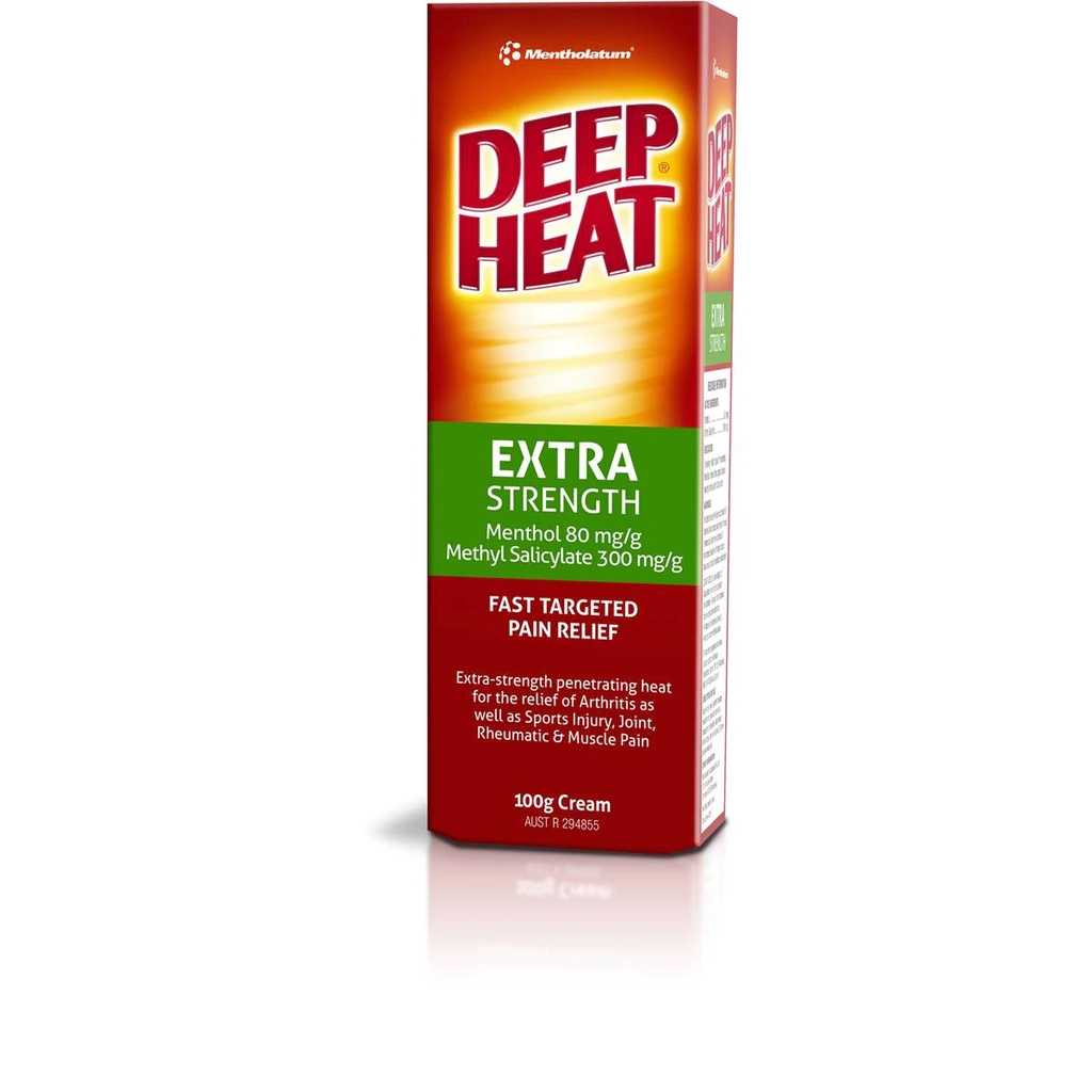 Gel xoa bóp Mentholatum Deep Heat Extra Strength Cream 100g