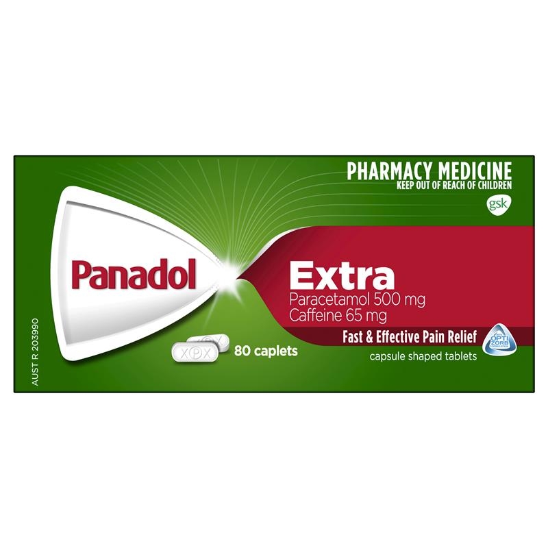 Panadol Extra Optizorb giảm đau hạ sốt 80 viên
