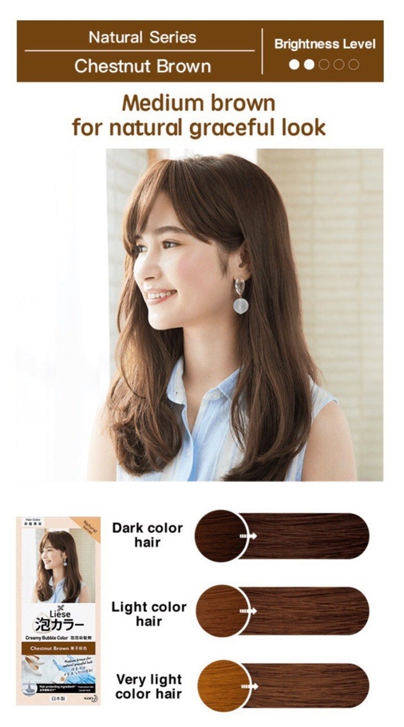 [ Đủ màu hot] Nhuộm tóc dạng bọt Liese Creamy Bubble Color