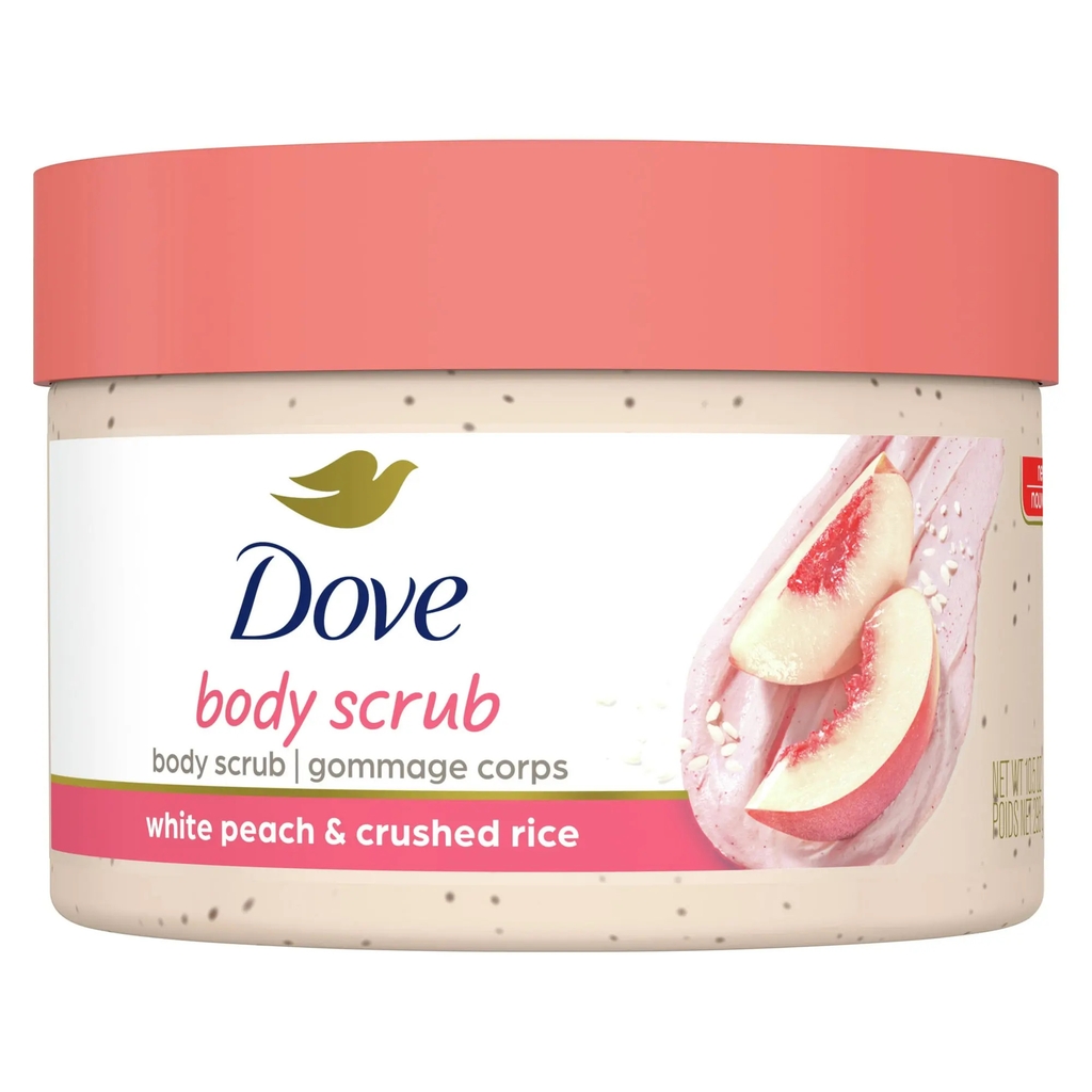 Dove Body Scrub White Peach & Crushed Rice