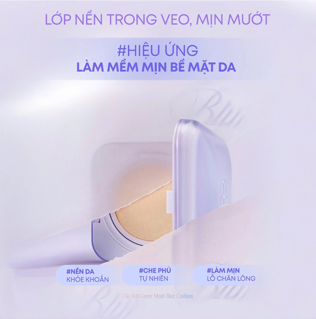 Clio Kill Cover Mesh Blur Cushion SPF 40, PA++