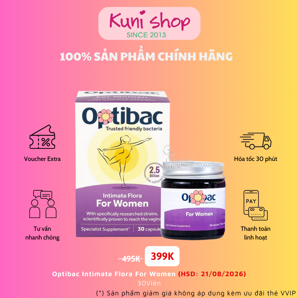 Optibac Intimate Flora For Women