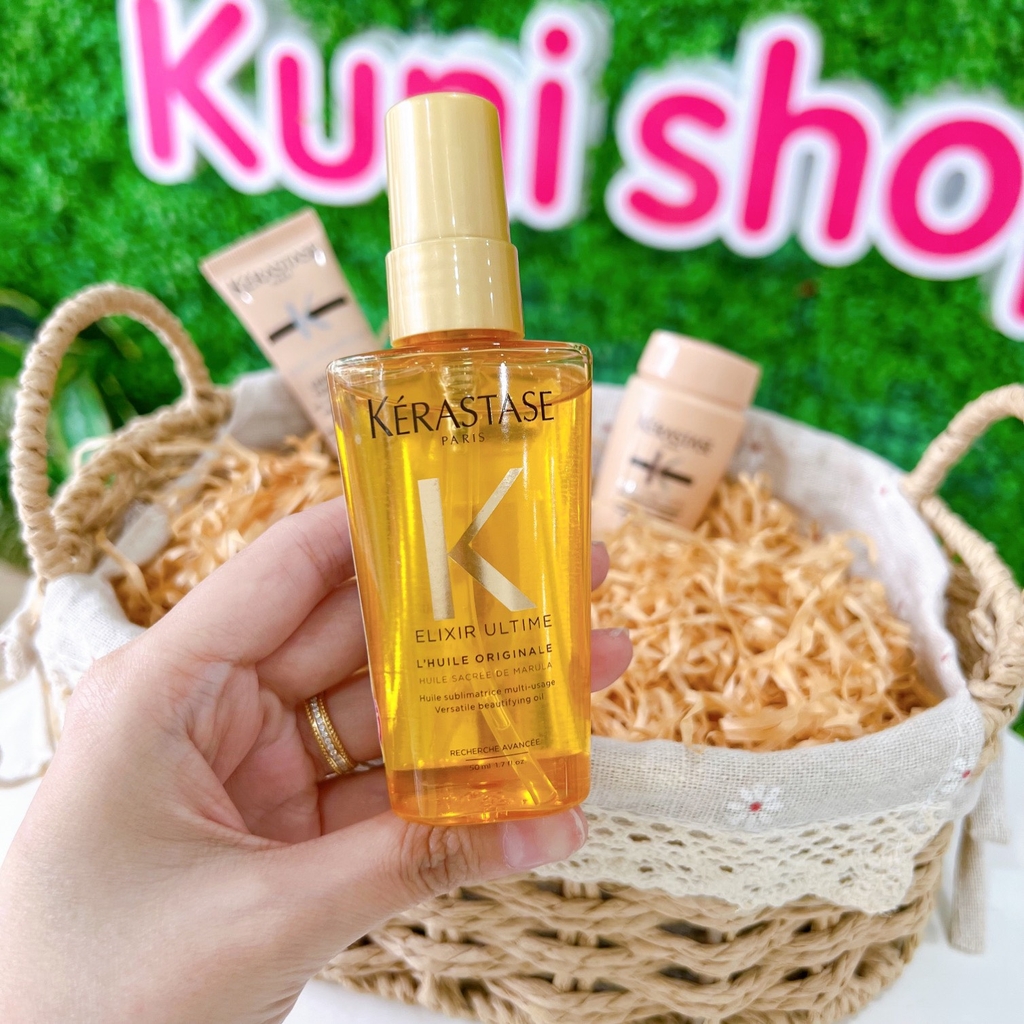 Set gội xả - ủ tóc - dầu dưỡng Kerastase Elixir Ultime