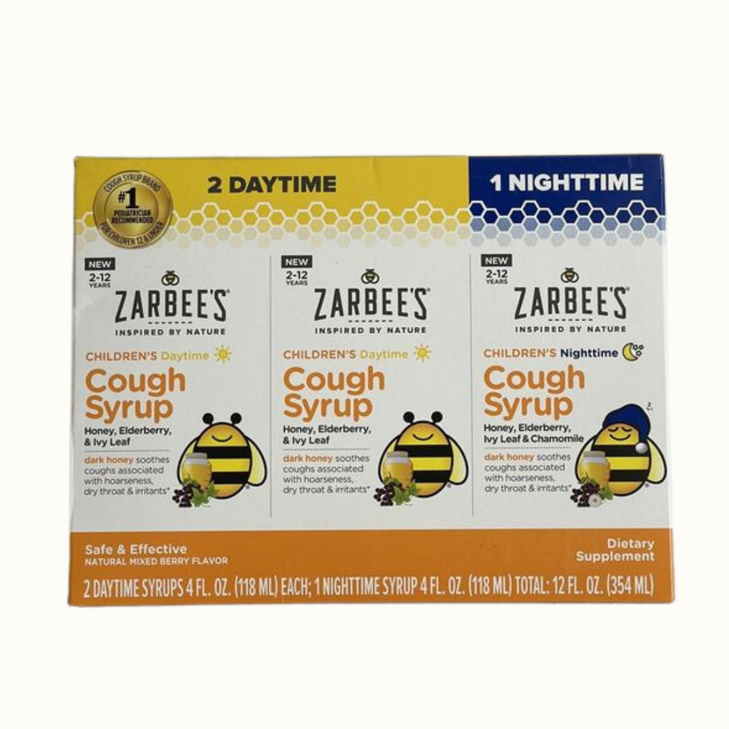 Zarbee's Naturals Children's Cough Syrup + Mucus Daytime & Nighttime