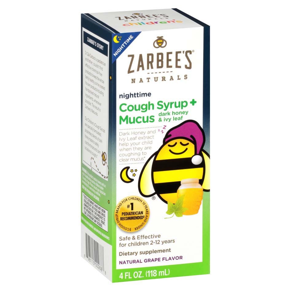 Zarbee's Naturals Children's Cough Syrup + Mucus Daytime & Nighttime