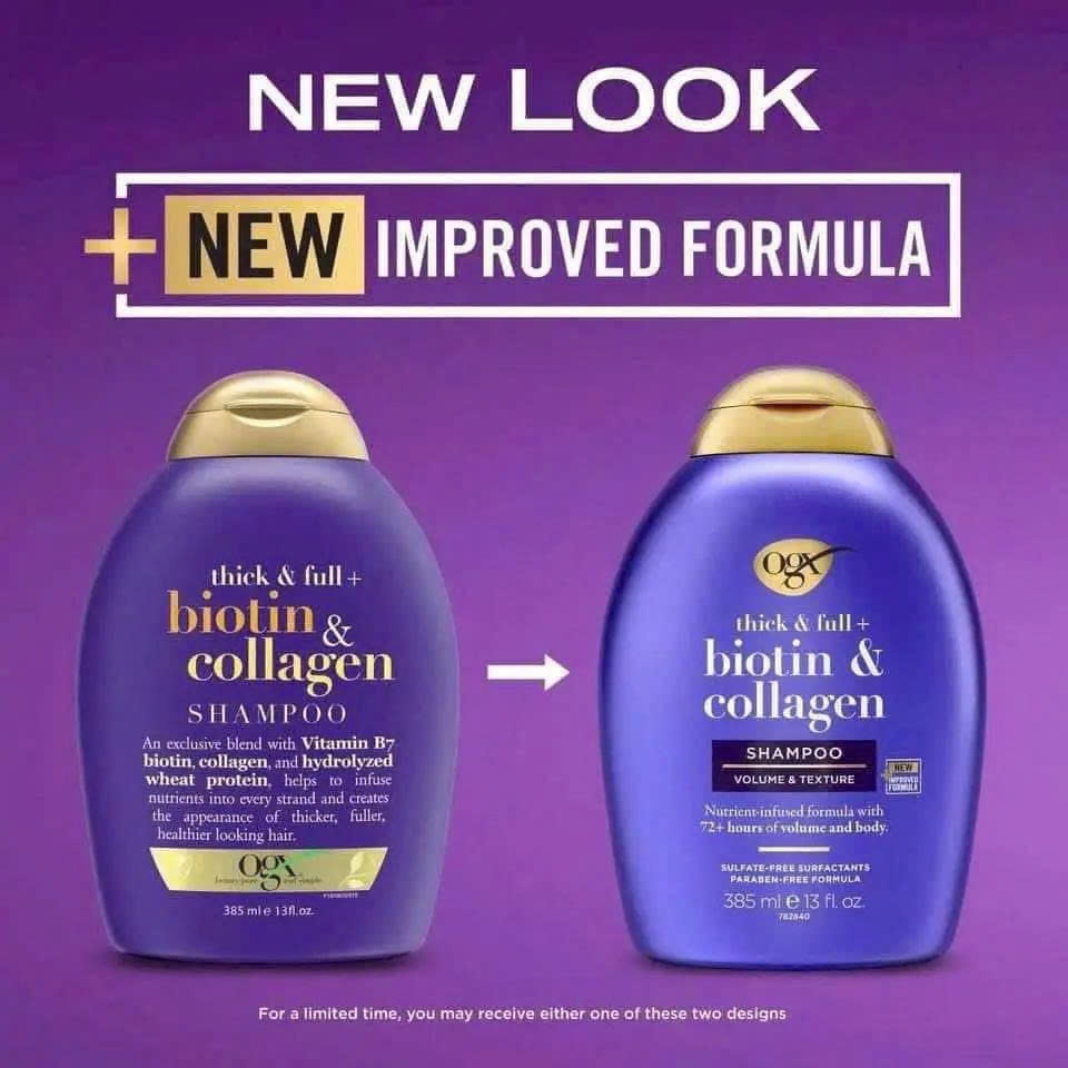 Set gội xả OGX Thick and Full Biotin & Collagen