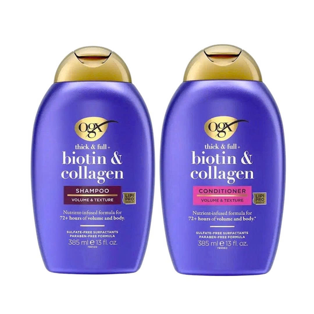 Set gội xả OGX Thick and Full Biotin & Collagen
