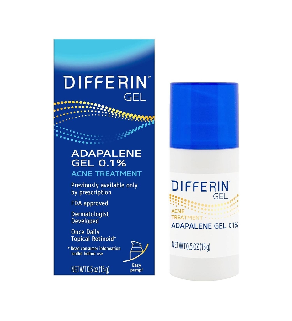 Differin Acne Treatment Adapalene Gel 0.1%