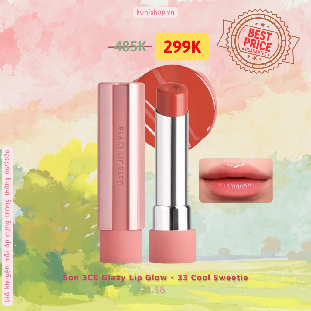 Son 3CE Glazy Lip Glow