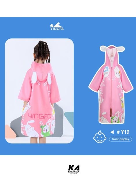 Áo choàng tắm lông cừu hai mặt trẻ em Yingfa  Y12
