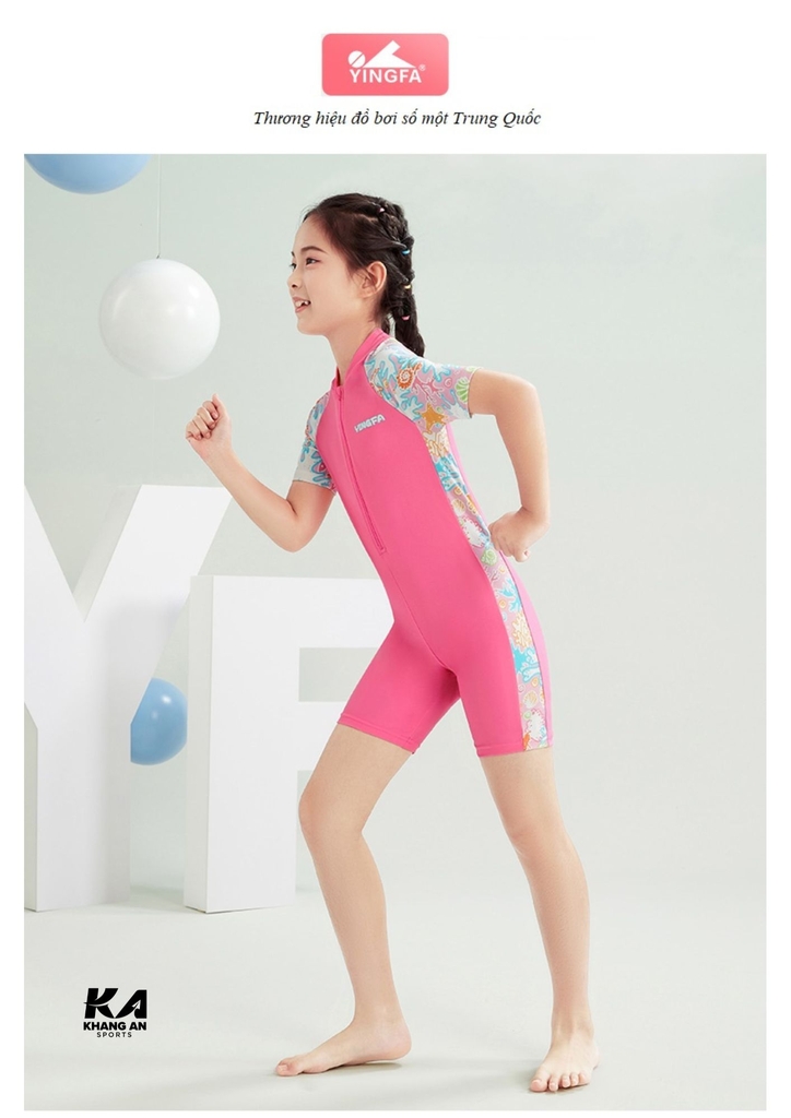 Đồ bơi liền bé gái 20-40kg YingFa Y0578