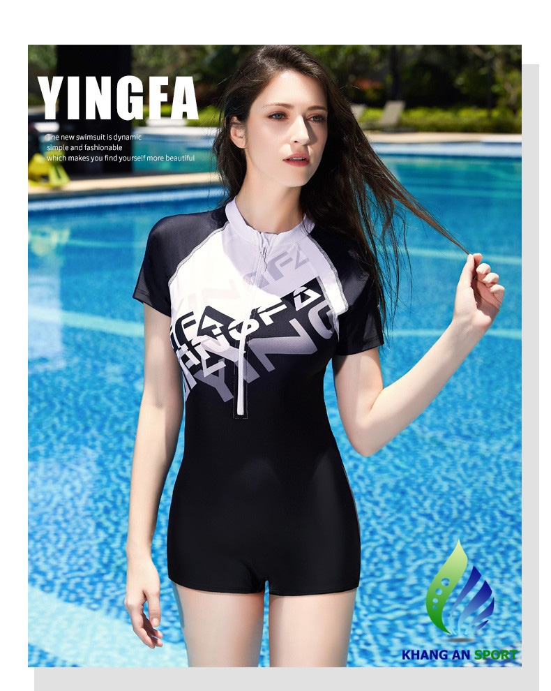 Áo bơi thời trang nữ chống nắng Yingfa Y1923-Có đệm ngực