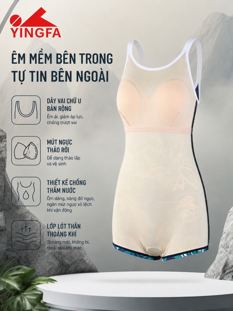 Đồ bơi thời trang nữ Yingfa 86B572