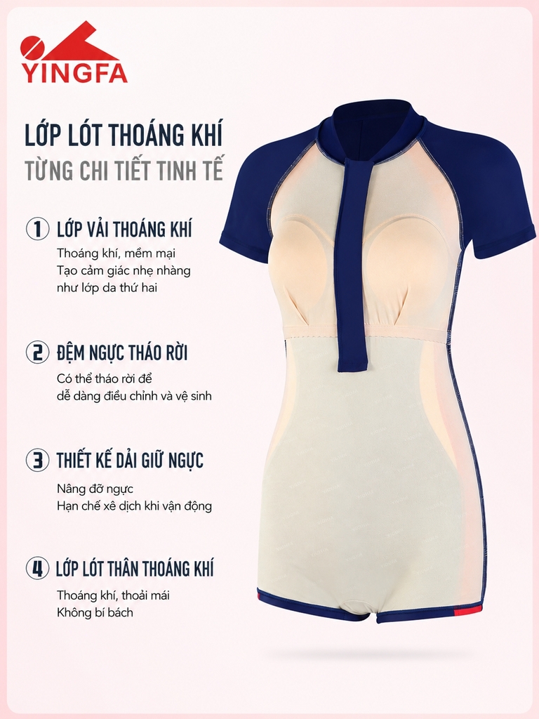 Đồ bơi thời trang nữ Yingfa 86B575