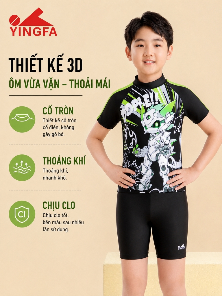 Bộ bơi bé trai Yingfa 86S215