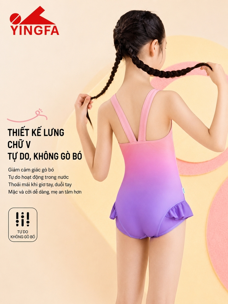 Bộ bơi bé gái Yingfa 86U763