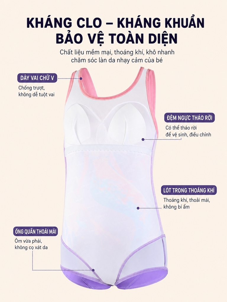 Bộ bơi bé gái Yingfa 86U763