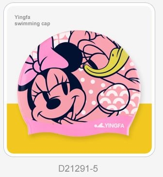 Mũ bơi cao cấp Yingfa- Disney D21291 Freesize dùng được cho trẻ em và người lớn