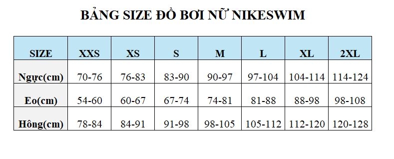 Áo bơi nữ một mảnh NIKE SWIM NESSD190  (Có đệm ngực)